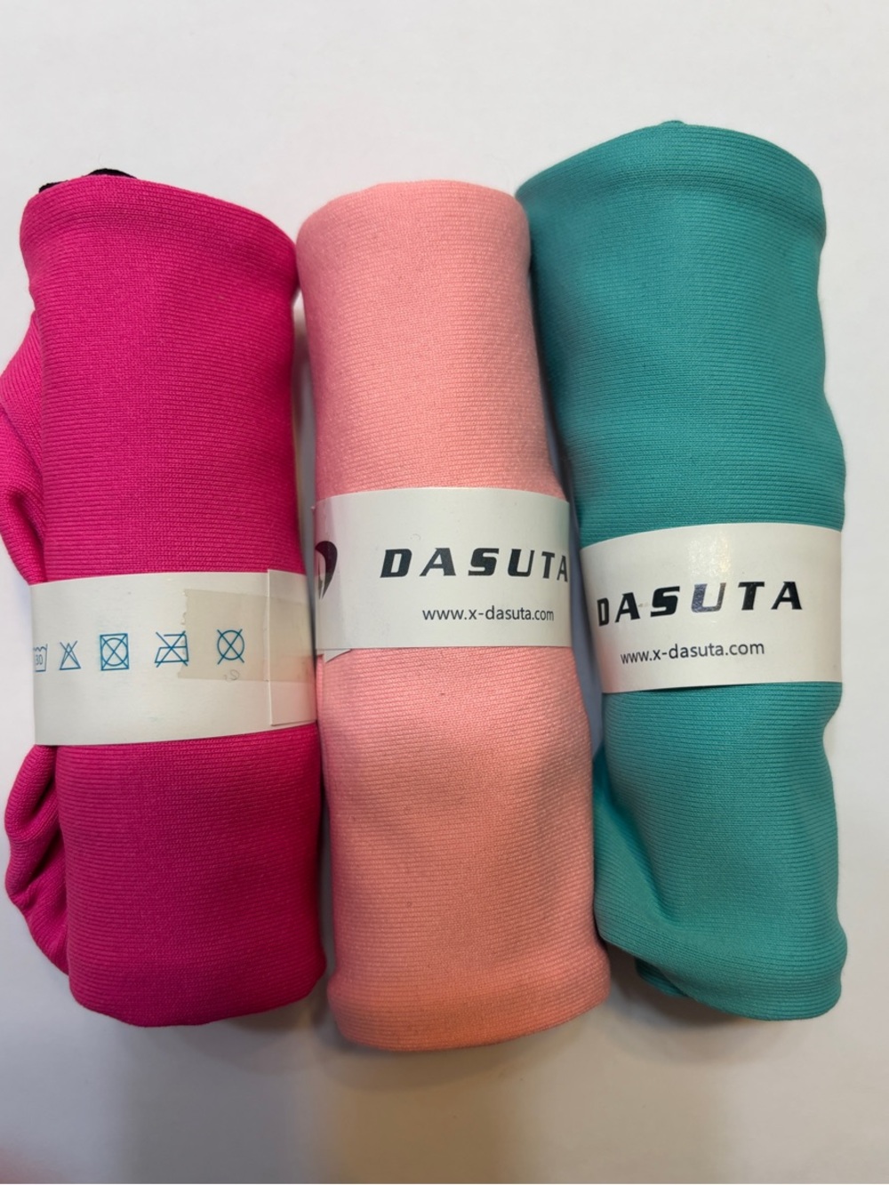 Women’s Workout Headbands (3) - Hot Pink, Peach, Teal